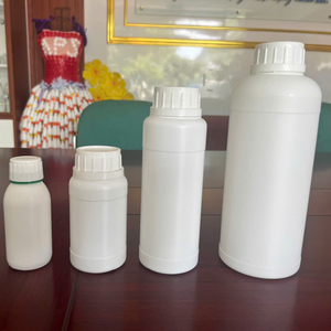 APS C0328 White HDPE Plastic Bottle 500ml Cylinder Shape Screw Cap Anti-Leak Seal Red White Lid Chemical Storage <b>Container</b> - Product Image 5