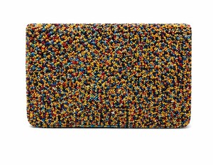 Pochette à perles multicolores |   Porte-monnaie enveloppe fait main |   Sac à main de soirée élégant |   Sac à main ethnique bohème pour soirée - Product Image 5