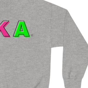 เสื้อสเวตเตอร์คอกลมพิมพ์ลายตัวอักษรสีเทาสีเขียวสีชมพูออกแบบกราฟิกผ้าฝ้ายผ้าฟลีซแขนยาวลำลองแฟชั่นยอดนิยมสำหรับผู้หญิง - Product Image 4