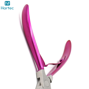 Pinzas para Extensiones de Cabello con Microperlas de Acero Inoxidable, Color Rosa, con Dientes para Extensiones de Cabello Humano - Product Image 2
