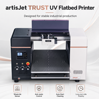 Impresora plana UV LED artisJet TRUST 6090 A1 para etiquetas de identificación, embalaje, placas de identificación, acrílico, metal, PVC, plástico, cartón