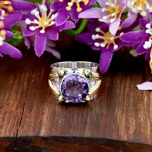 Natural Amethyst Ring 925 Sterling Silver Purple Gemstone Handmade February Birthstone Jewelry Statement Fine Ring <b>Gift</b> <b>for</b> <b>Her</b> - Product Image 5