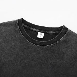 Camiseta Básica Personalizada de 260g, 100% Algodón, Estilo Retro Vintage, Corte Holgado, Hombros Caídos, Estilo Urbano - Product Image 5