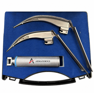 Ensemble de laryngoscope à fibres optiques Mac Miller - Kit complet de gestion des voies respiratoires et d'intubation |   Instruments de diagnostic ORL certifiés CE - Product Image 3
