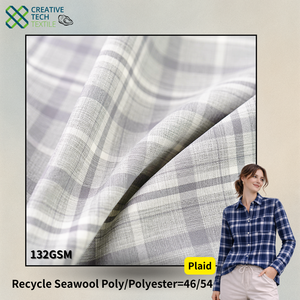 SWL-5E1742 Lana de mar reciclada PET/Poliéster=46/54 P/D Mezcla de lana de mar reciclada sostenible para camisería - Product Image 2