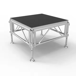 โครงถักไฟเวทีแบบพกพา น้ำหนักเบา ดีไซน์โมดูลาร์ สีแดง/ดำ ขนาด 4x4 ฟุต หนา 18 มม. ทำจากอลูมิเนียมอัลลอยด์ ประกอบง่าย - Product Image 4