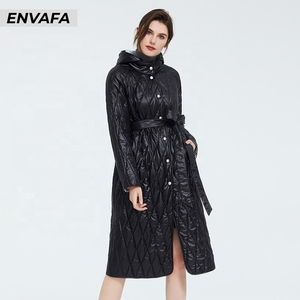 New Fashion Wholesale Long Trench <b>Coat</b> <b>Women</b> <b>Waterproof</b> Packable Autumn <b>Coat</b> Plus Size Oversized Ladies Black <b>Padded</b> <b>Coat</b> - Product Image 1