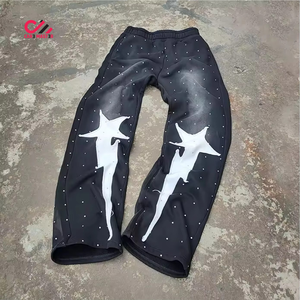 Conjunto Deportivo CARE MASTER con Estampado de Estrellas, Sudadera con Capucha y Pantalones Largos Unisex, Corte Holgado Informal para Otoño - Product Image 3