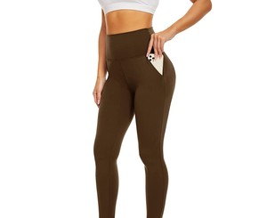 Leggings Deportivos Transpirables de Cintura Alta con Spandex/Nylon, Elásticos en Cuatro Direcciones, Ecológicos, para Gimnasio, Tallas Grandes, Ropa Deportiva Informal para Mujer - Product Image 2