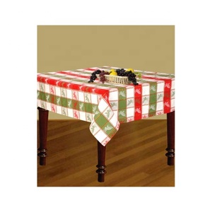 Stylish Indian Manufacture GOTS Certified <b>Table</b> Protector Organic Cotton Embroidered Floral Border Protective <b>Table</b> <b>Cloth</b> Cover - Product Image 3