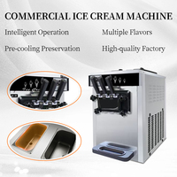 Machine à glaces professionnelle de petite taille pour table, en acier inoxydable, certifiée Energy Star, capacité de 5,6 L