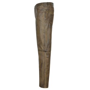 Hot Selling Customized <b>Men</b> <b>Leather</b> Pants High Quality Best Sale Solid Color Breathable Design OEM Service - Product Image 3