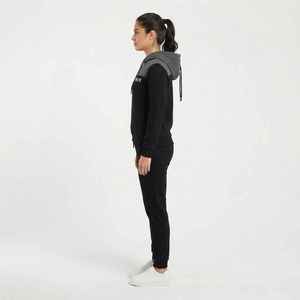 Conjunto Deportivo de Invierno para Mujer, Sudadera con Capucha, Felpa Sólida, Ropa Deportiva Informal, Manga Larga, Corte Regular, 100% Algodón - Product Image 4