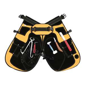 Kit Profesional de Herrador para el Cuidado de Pezuñas de Caballos con Delantal, Alicates para Potros, Cuchilla de Afilado, Cuchilla Curva Tipo D, Pulidor y Herramienta de Recogida - Product Image 1