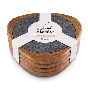 Aqdus Saleem <b>Ceramic</b> Home Planter & <b>Coaster</b> Set-Mid Century Modern Rectangle Design Wholesale Dcor Supplier India - Product Image 5