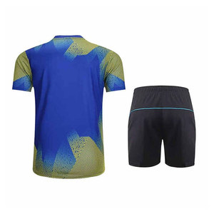 เสื้อเทนนิสชายและกางเกงขาสั้น ชุดแบดมินตัน เสื้อผ้าเทเบิลเทนนิส ชุดทีม ชุดกีฬาที่สวมใส่สบาย ชุดกีฬามืออาชีพ - Product Image 2