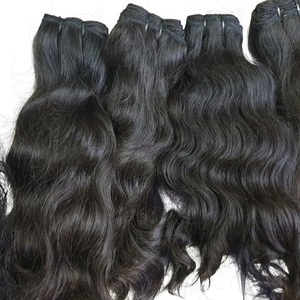Paquetes de Cabello Humano Liso Crudo Camboyano al por Mayor de Marca Privada, Extensiones de Cabello Liso Extremo para Trenzar - Product Image 1