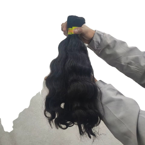 Unprocessed Indian Temple Hair 20 Inch <b>Body</b> <b>Wave</b> – Single Donor Virgin Bulk Hair - Product Image 2