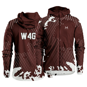 Manufacturer Sublimated Hooded Zip Windbreaker <b>Jacket</b> Eco Friendly Nylon Coated <b>Lightweight</b> <b>Rain</b> Sports <b>Jacket</b> - Product Image 3