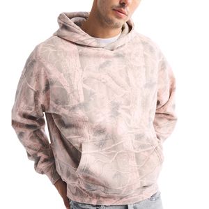Sudadera con Capucha Extra Grande de Camuflaje Rosa Personalizada, Sudadera de Felpa de Algodón Grueso para Hombre y Mujer - Product Image 4