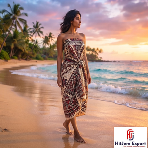 Premium Custom Polynesian Lavalava Sarong Hawaii Fiji Samoa Upolu Apia OEM ODM Customized Manufacturing Service Provider India - Product Image 2
