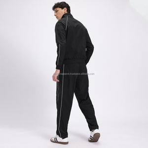 Nardon Apparels OEM Venta al por mayor Trending 2025 Custom Streetwear Navy Floral Chándal de gran tamaño para hombres - Product Image 2