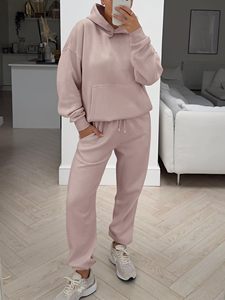 Ropa de Mujer de Primera Calidad, Conjunto Deportivo con Logotipo Personalizado, Conjunto de Dos Piezas de Algodón para Mujer, Sudadera con Capucha y Conjunto para Mujer - Product Image 5