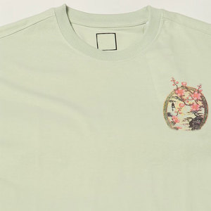 Men's Cream Short Sleeve <b>T</b>-Shirt O-Neck Regular Fit Printed <b>Back</b> Design Casual Style With Pattern Men's <b>T</b>-Shirt - Product Image 5