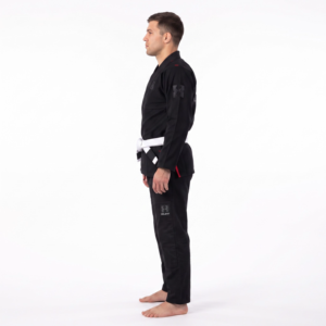 Kimono de BJJ Premium 550 GSM en tissu Gold Weave, pantalon noir Ripstop pour hommes, compétition, étiquette personnalisée OEM - Product Image 3