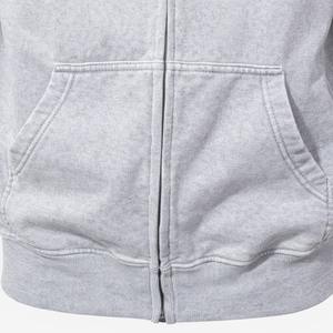 เสื้อฮู้ดซิปหน้าพิมพ์ลายทรงปกติ ผ้าฝ้าย 100% แขนเสื้อแบบดรอปไหล่ มีเชือกผูก กระเป๋าหน้า เหมาะสำหรับผู้ชาย สไตล์สตรีทแวร์สำหรับฤดูหนาว - Product Image 2