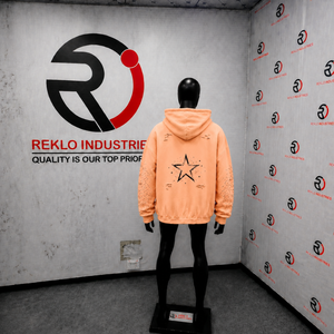 Sweat-shirt à capuche zippé en strass PEACH, motif tribal gothique, style Y2K streetwear, coupe oversize, clouté, punk grunge - Product Image 4