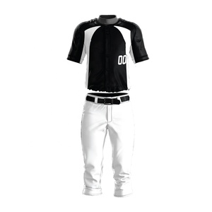 Customizable 100% Polyester Summer Baseball Jersey <b>Set</b> Breathable Quick Dry Uniform with Printed Team Logo and Number - Product Image 1