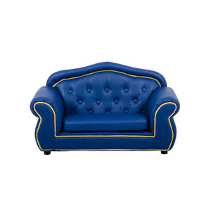 โซฟาเด็กหนัง PU แบบดั้งเดิม ขาไม้ปรับได้ ดีไซน์ปลอดภัย เป็นมิตรกับสิ่งแวดล้อม ใช้ในบ้าน ห้องนอน โรงเรียน สำหรับเด็กอายุ 2 ปีขึ้นไป - Product Image 1