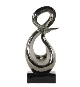 Multi Purpose Metal Sculpture Artistic Figurine <b>Decorative</b> Home Living Room <b>Table</b> <b>Decor</b> Accent Piece - Product Image 4