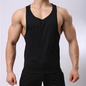 เสื้อกล้ามแขนกุดผู้ชาย สีฟ้าอ่อน คอโอ แห้งเร็ว ผ้าถัก สวมใส่สบายๆ - Product Image 2