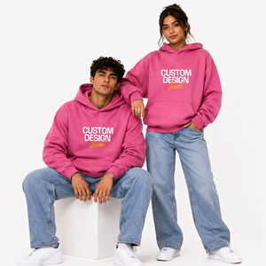 Sweats à capuche personnalisés de haute qualité pour hommes et femmes, en molleton épais, lourds, surdimensionnés, en coton vierge, effet délavé - Product Image 5