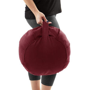 GULLSTAR YOGA INDUSTRY Chakra Yoga Meditation Cushion Red Cotton Canvas Rubber Durable Adult Yoga <b>Exercise</b> Pillow - Product Image 2