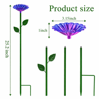 Mangeoire et abreuvoir en fonte pour fleurs, abeilles et papillons, piquet de jardin, pollinateur pour décoration extérieure, vente en gros, OEM personnalisé