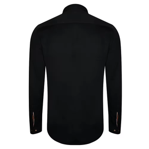 Nouvelle Chemise en Jean Noire Unie Tendance pour Homme, Manches Longues, Tissu Coton Robuste, Poche Poitrine Unique, Chemises en Coton de Haute Qualité - Product Image 2