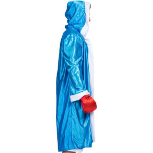 Disfraz de Boxeador para Hombre Adulto, Talla Única, Color Azul, Bata de Campeón de Boxeo para Fiestas y Eventos Temáticos - Product Image 2
