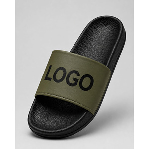Sandalias Deslizantes de EVA Verde Oliva con Logotipo Personalizado para Hombre y Mujer |   Pantuflas Antideslizantes de Verano |   Fábrica OEM ODM - Product Image 1
