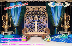 Decoración de Escenario para Noche de Mehndi de Bodas Afganas y Pakistaníes, Tema Musulmán Moderno, Fibra de Vidrio Ligera - Product Image 4