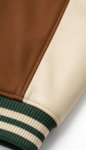 Vêtements en gros style américain authentique avec doublure matelassée et patchs brodés, coupe oversize pour lycée - Product Image 4