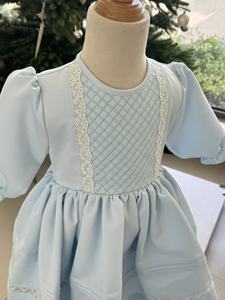 Robe de soirée pour bébé fille en taffetas brodée à la machine, couleur personnalisée, longueur genou, pour occasions spéciales - Kid-Julie - Product Image 3