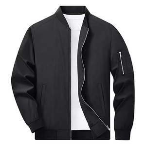 Chaqueta bomber de alta calidad con logotipo personalizado para hombre, chaqueta bomber de manga larga con cremallera para exteriores para hombre - Product Image 3