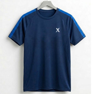 Camiseta Deportiva Personalizada para Hombre, Camiseta de Gimnasio de Manga Corta, Corte Ajustado, Secado Rápido, Ropa Deportiva Ecológica para Entrenamiento - Product Image 1