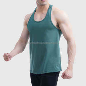 Débardeur de sport pour homme, débardeur musculaire ajusté, t-shirt de fitness, t-shirt de sport en spandex, design personnalisé, débardeur de sport pour homme - Product Image 3