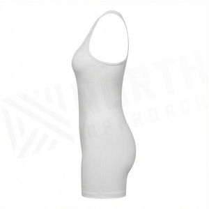 North Approach Seamless Racerback Yoga <b>Bodysuit</b> White High Waist Breathable Quick Dry Sportwear Women's Activewear - Product Image 3