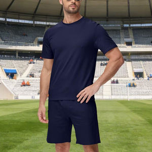 Ensemble de survêtement léger pour homme, respirant, pour l'été, avec short assorti, manches courtes, style streetwear - Product Image 5