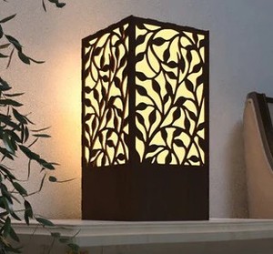 <b>Leaf</b> Cut Design Lamps Floral Pattern Table Lamp Laser Cut Aluminum Home Decor Modern Style Decorative Lamp Warm <b>Light</b> Bedroom - Product Image 6